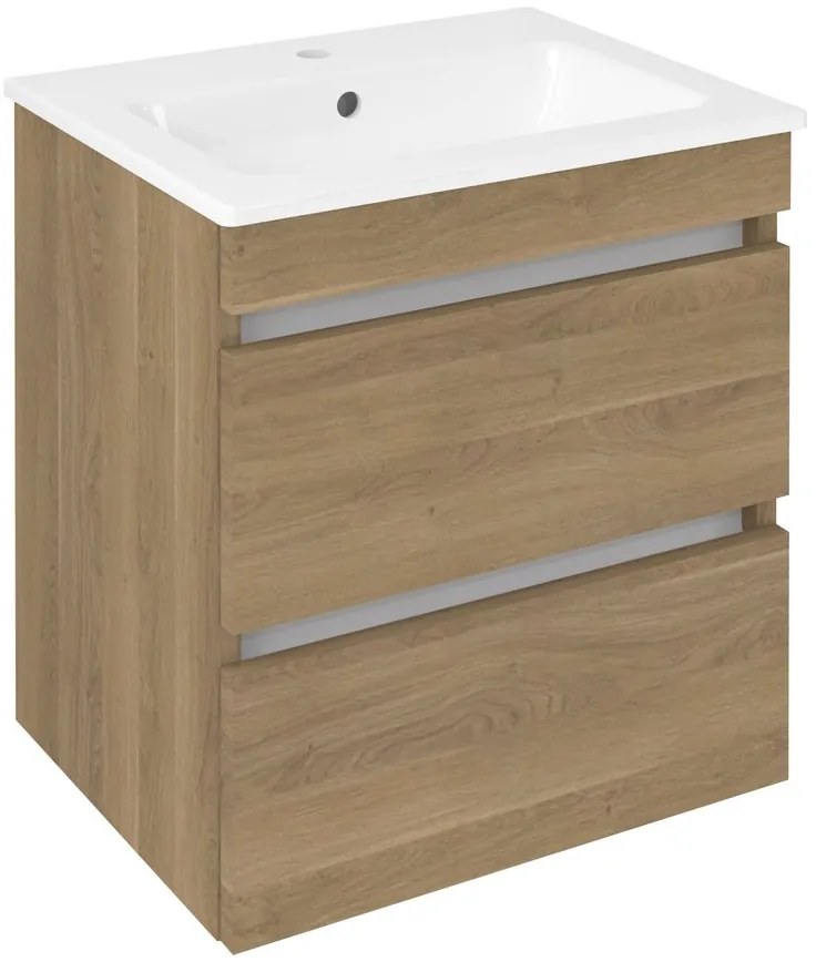 Sapho Sapho, EZARA umývadlová skrinka 48x54x39cm, dub cuneo, EZ492-2525