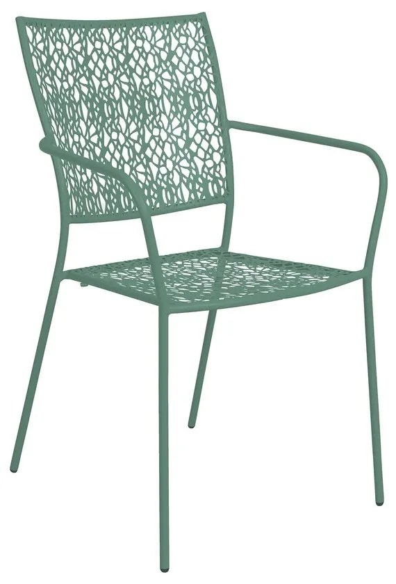 Butlers NANCY Záhradná stolička s opierkami - šalviová