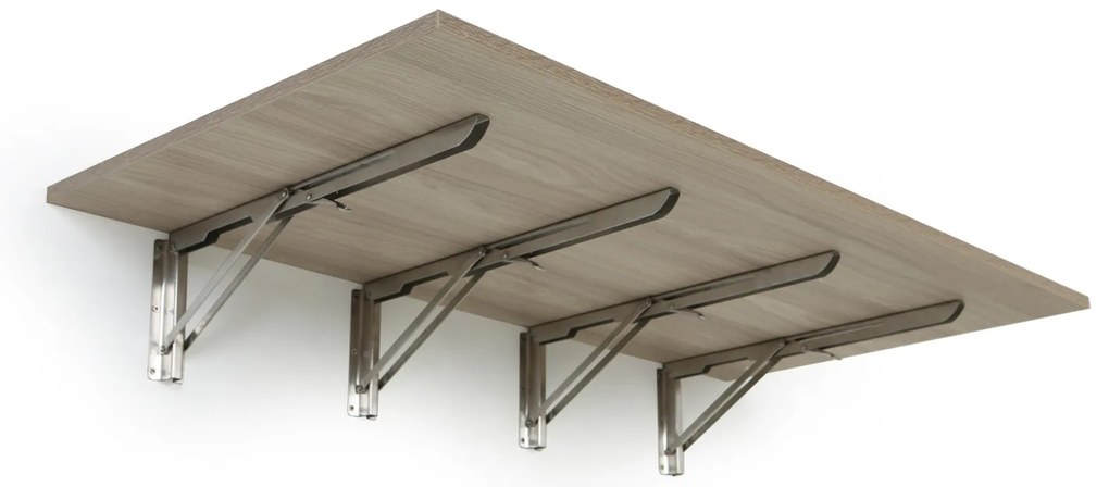 Sklápací stôl na stenu, 120x60 cm, nosnosť 60 kg, dub přrrodný