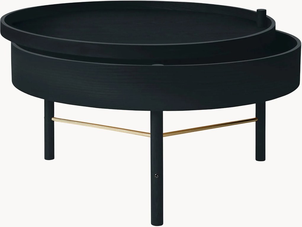 Okrúhly pomocný stolík's úložným priestorom Turning Table