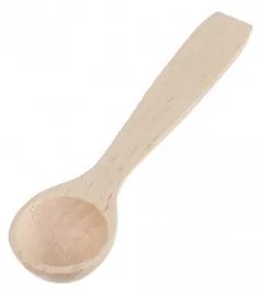 6 x Drevená naberačka na korenie, 6 ks lyžičiek do koreničiek, mini - 8 cm, buková