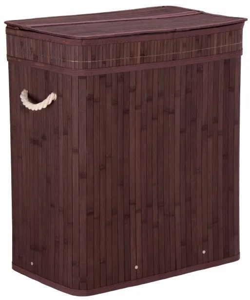 Kôš na bielizeň 100 l bambusový hnedý