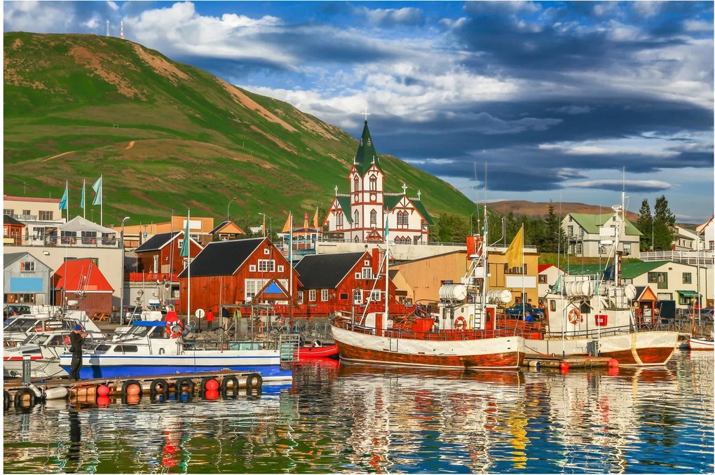 Obraz - Húsavík (90x60 cm)