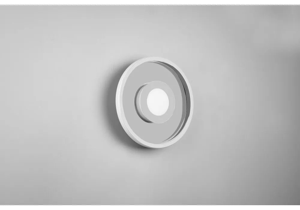 Kovové LED stropné svietidlo v lesklej striebornej farbe ø 30 cm Ascari - Trio