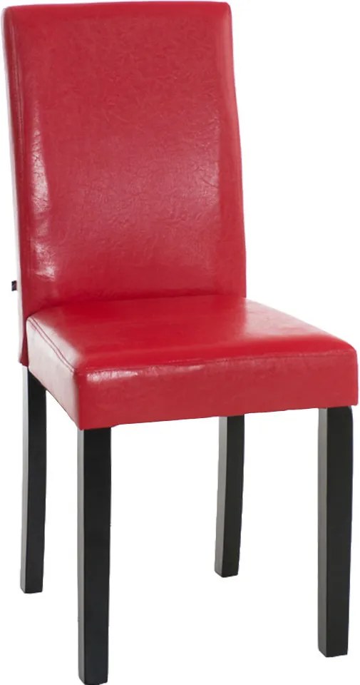 Jedálenská stolička Inn, nohy čierne (SET 4 ks) Farba Červená