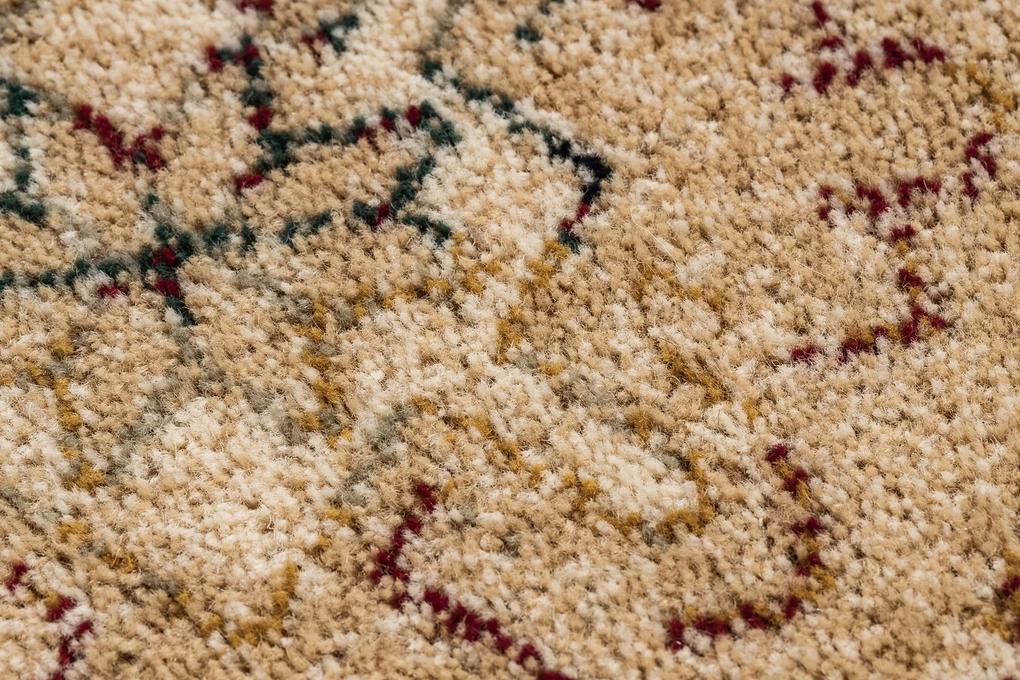 Vlnený koberec OMEGA LUMENA etnický, vintage svetlo rubín Veľkosť: 170x235 cm