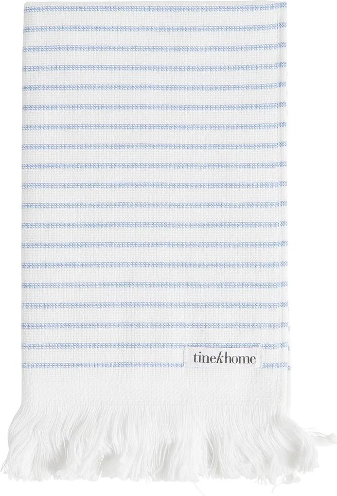 Tine K Home Pruhovaný uterák Pinstripe Blue 30x50 cm