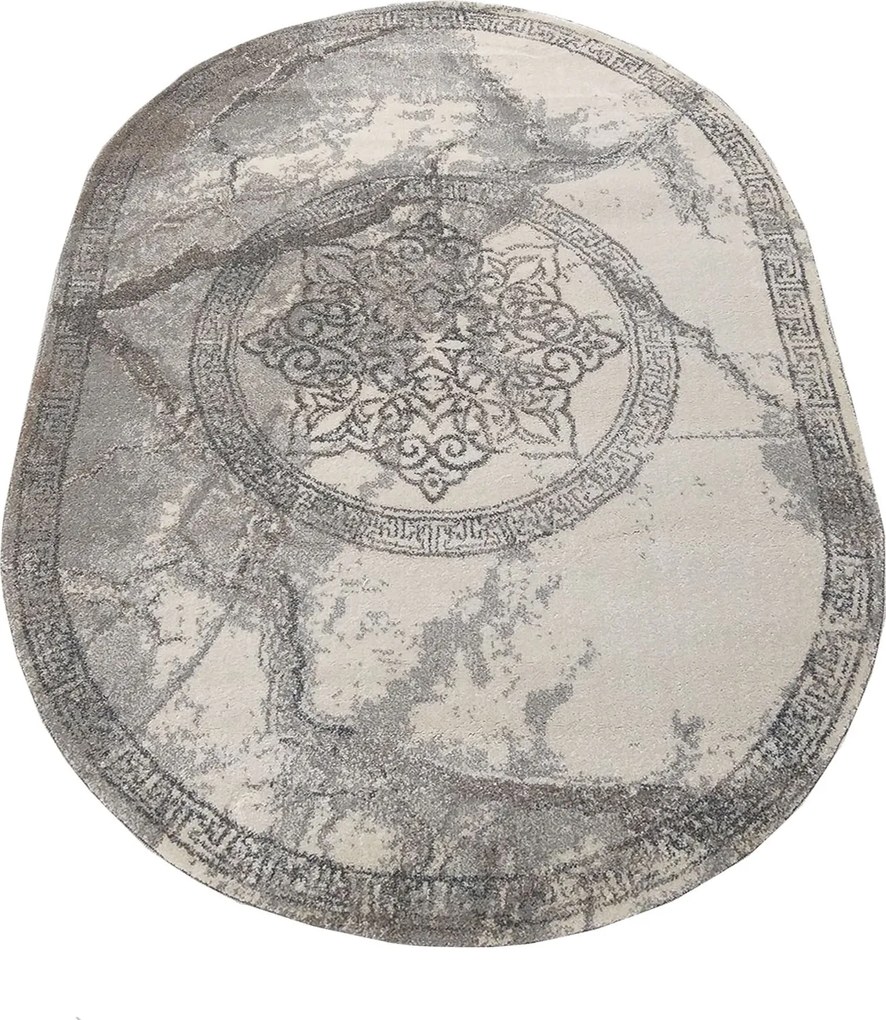 DY Oválny sivý koberec Vista 04 Rozmer: 200x290 cm