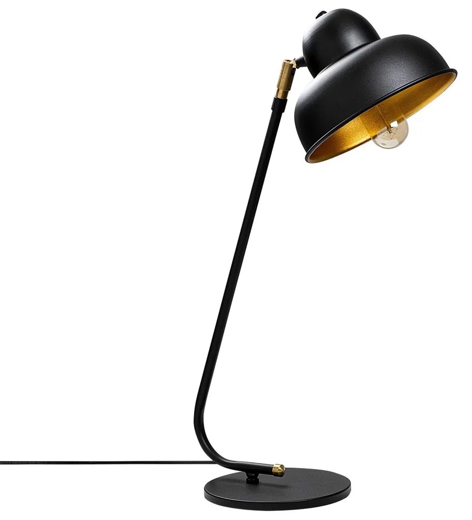 Stolová lampa Berceste I čierna