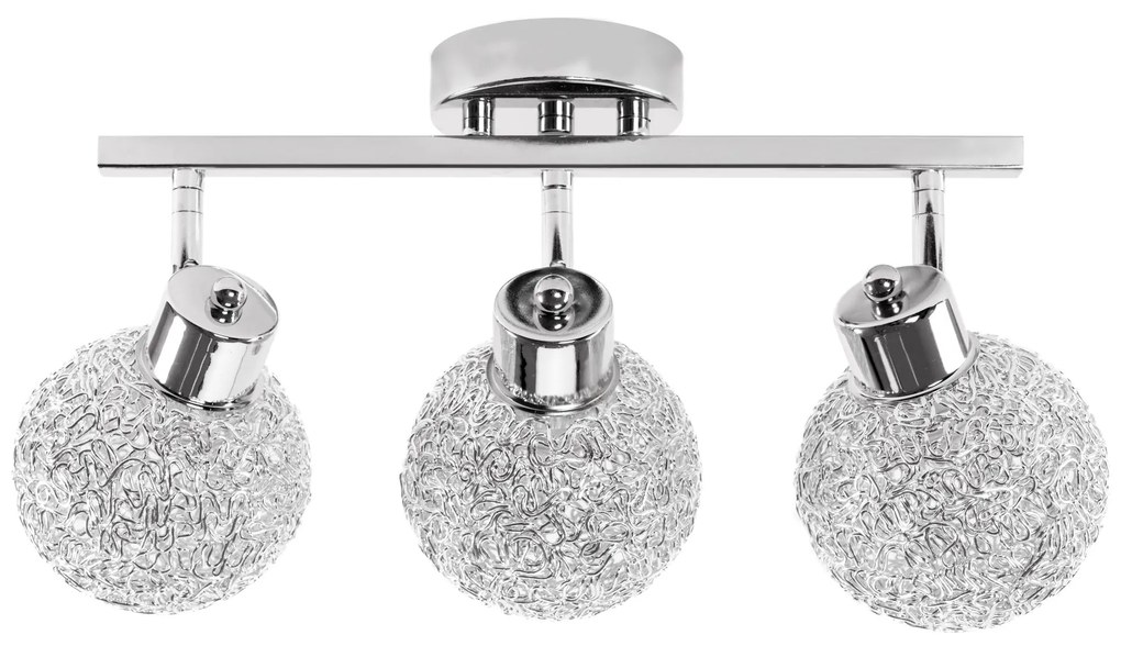 Toolight - Stropná kovová lampa GLAMOUR 3xE27 60W APP672-3C, chrómová, OSW-05642