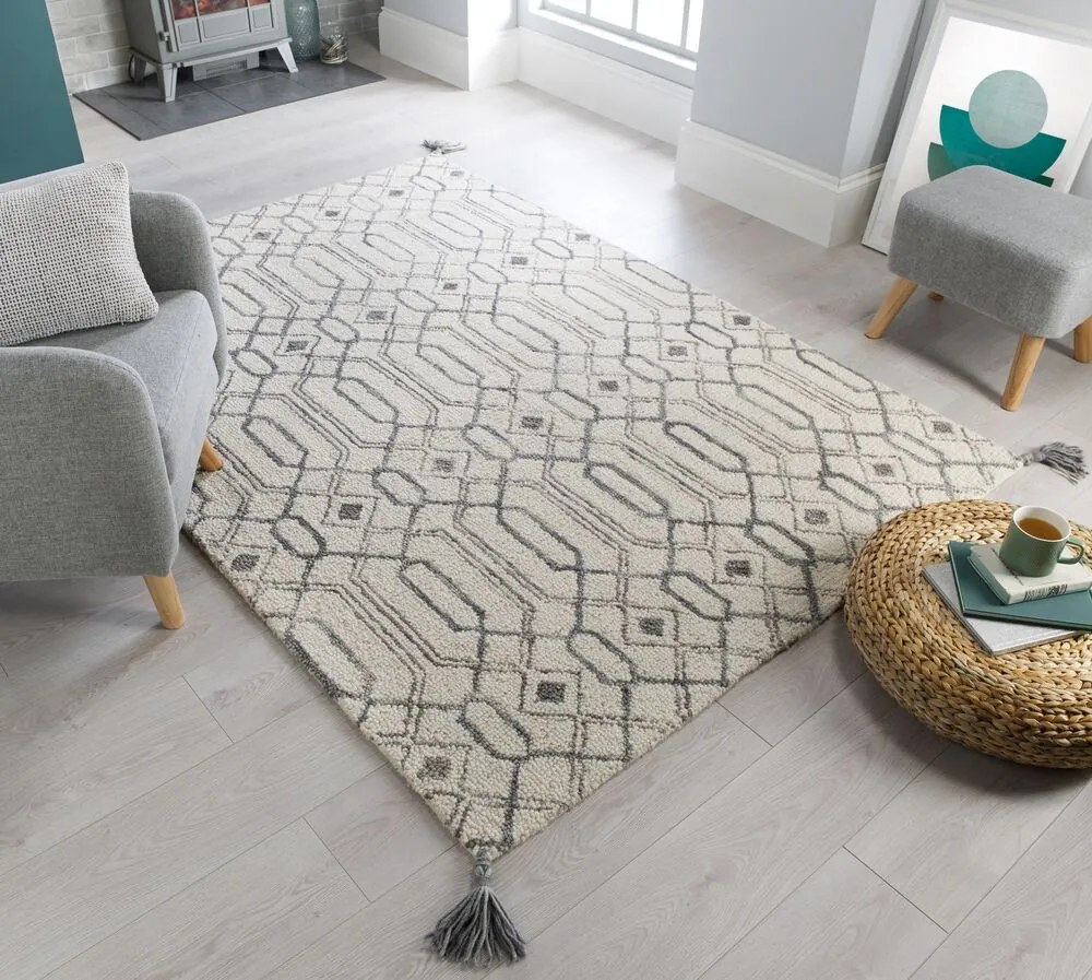 Flair Rugs koberce Kusový koberec Nappa Pietro Grey - 160x230 cm