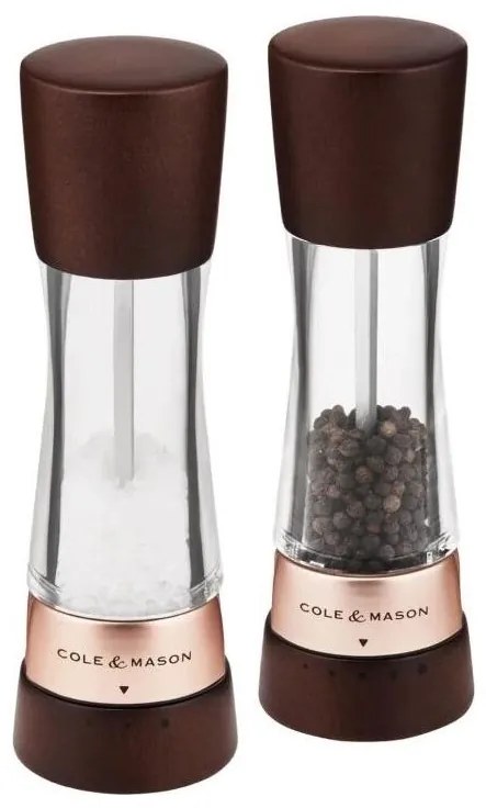 Cole&Mason - Sada mlynčekov na soľ a korenie DERWENT 2 ks 19 cm buk/hnedá