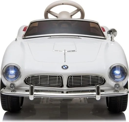 LEAN CARS BMW Retro biele auto na batérie