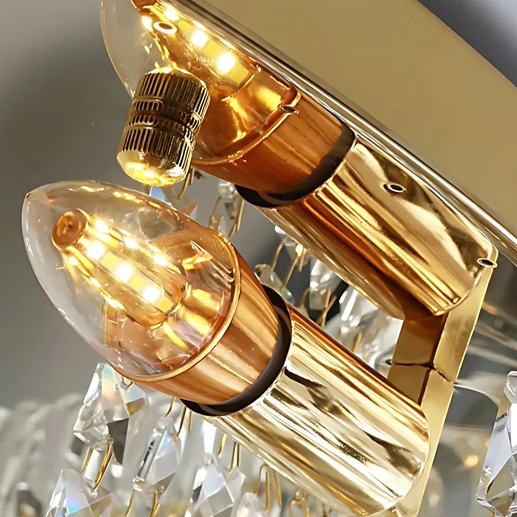 Toolight Toolight, stropné svietidlo 50cm, 6xE14, APP1728-6C, zlatá lesklá, OSW-06353