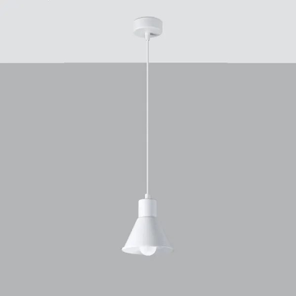 Sollux SL.0983 - Luster na lanku TALEJA 1xE27/60W/230V biela