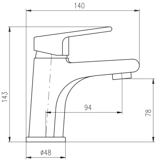 RAV Slezák CO126.0CMATZ - Umývadlová batéria COLORADO 14,3 cm čierna/zlatá