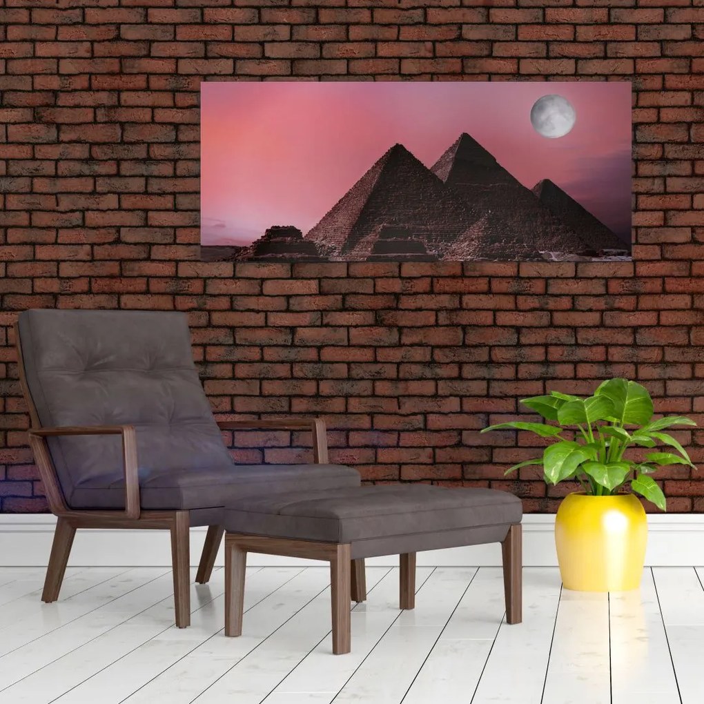 Obraz - Pyramídy Giza, Egypt (120x50 cm)