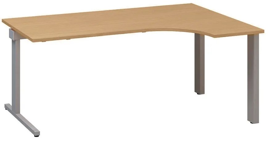 Ergonomický stôl ProOffice C 180 x 120/80 cm, pravý, buk