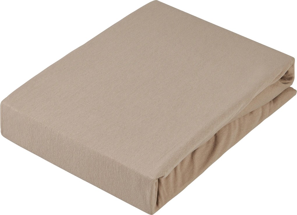 XXXLutz NAPÍN. PLACHTA NA TOPPER, džersej, taupe, 180/220 cm Novel - Obliečky & plachty - 004550010602