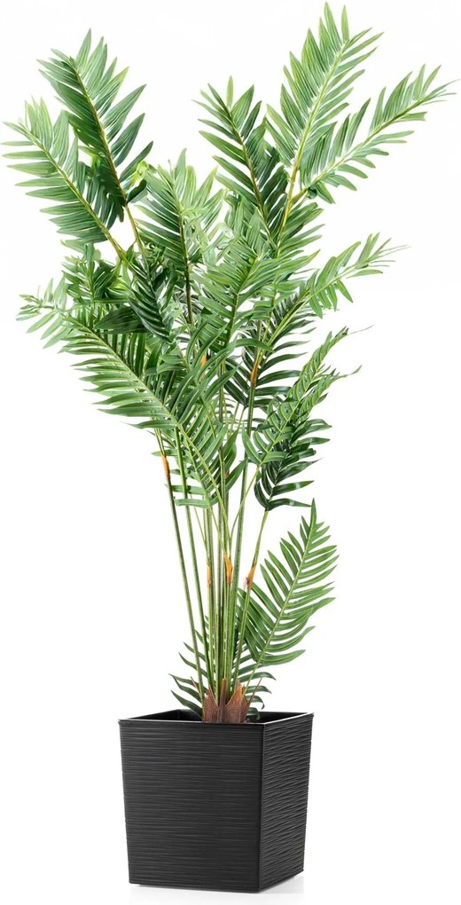 PLASTOVÝ KVETINÁČ FLORE RIFLO SADA 2KS 30X30 CM+25X25 CM ČIERNA