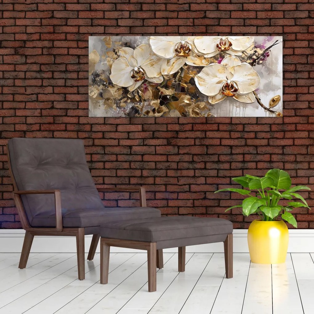 Obraz - Orchidey (120x50 cm)