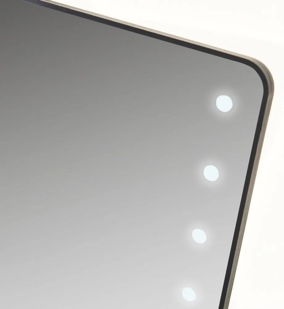 Kozmetické zrkadlo s osvetlením 17x22 cm – Casa Selección