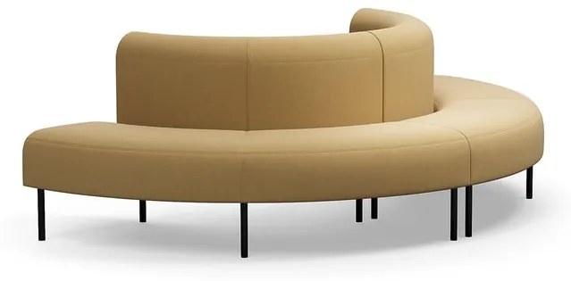 Pohovka VARIETY, vonkajší poloblúk, látka Pod CS, žltá