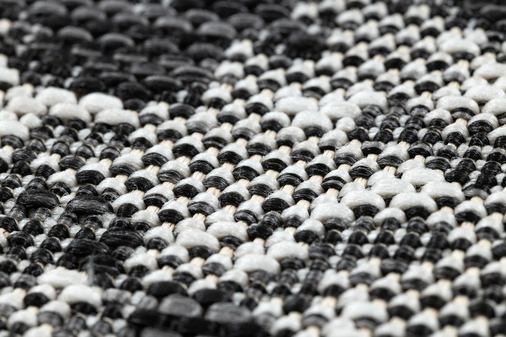 Koberec SISAL SION Hadia koža 22162 ecru / čierny