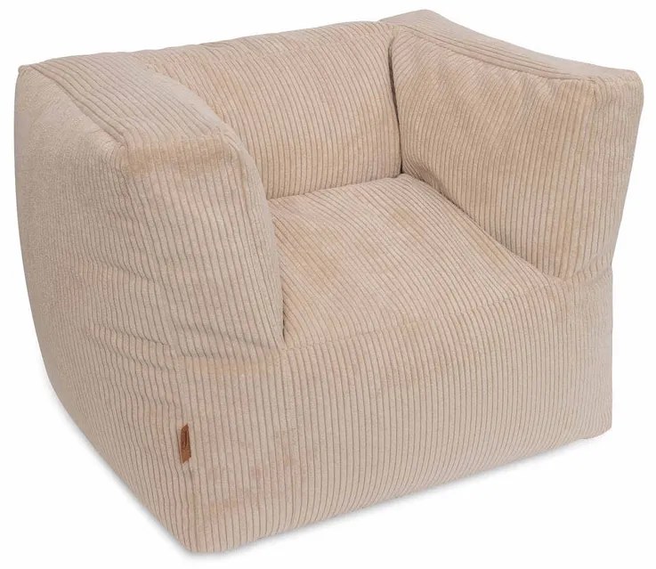 Kreslo detské Beanbag Corduroy Natural