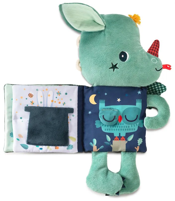 Lilliputiens - textilná knižka so svietiacim obrázkom - dráčik Joe