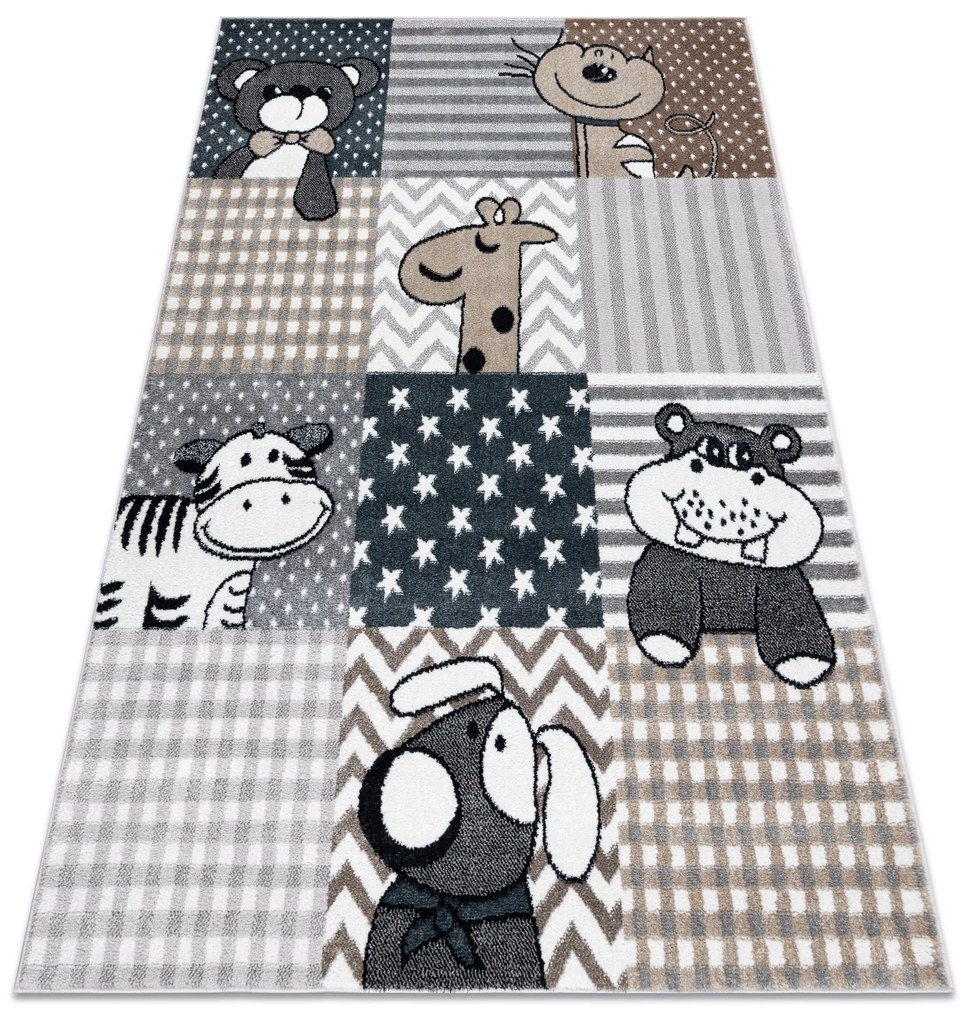 Koberec FUN Pets pre deti,  sivý