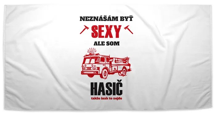 Sablio Uterák Neznášam byť sexy, ale som hasič - 30x50 cm