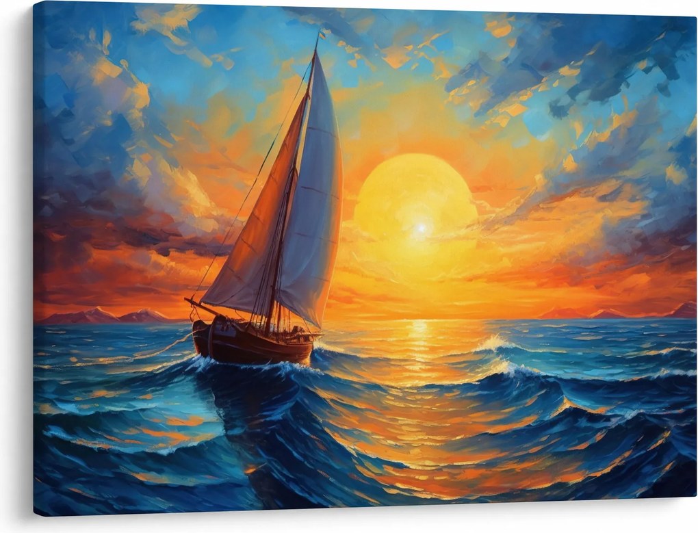 Obraz - Plachetnica (70x50 cm)
