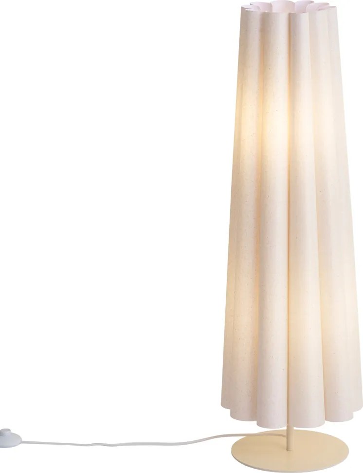 Japandi stojaca lampa béžová s látkovým tienidlom 95 cm 2-svetelná - Jenni
