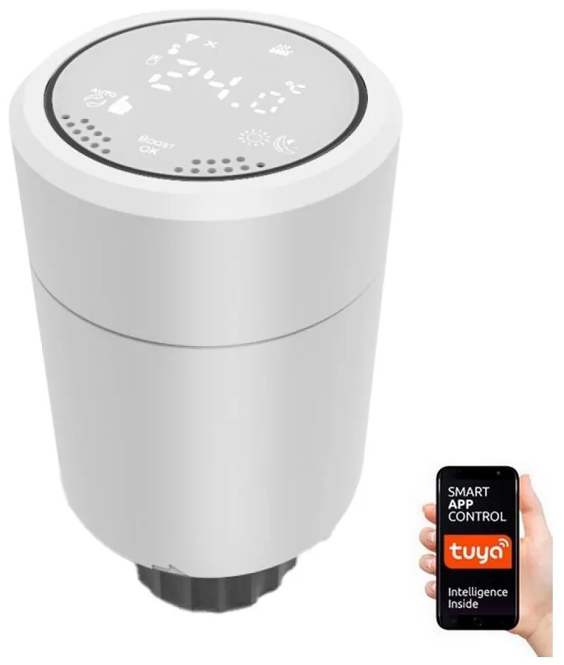 Immax NEO 07732L - Termostatická hlavica 2xAA/3V Tuya