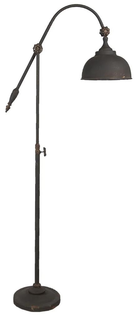 Hnedá kovová retro stojaca lampa Indus - 37 * 27 * 169 cm | BIANO