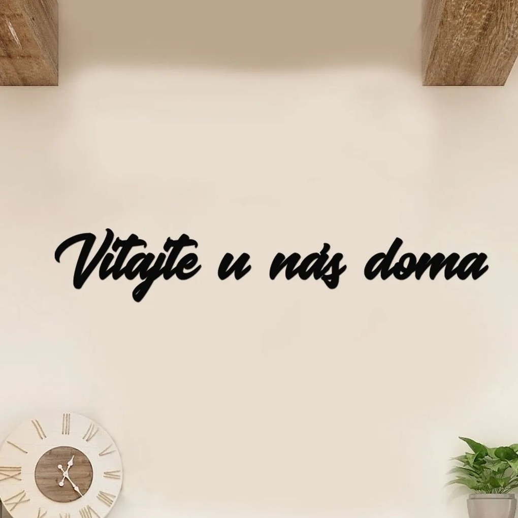 drevo zivota Drevený nápis na stenu VITAJTE U NÁS DOMA Farebný vzor: Wenge, Veľkosť textu: 120x20