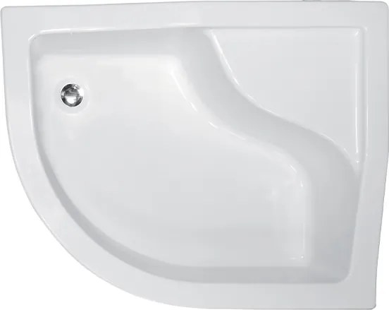 Besco Asymetrická sprchová akrylátová vanička MAXI AS 100x80 (120x85) BESCO-Rozmery: 120x85, BESCO-Orientácia: Pravá