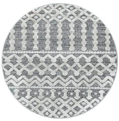 Ayyildiz koberce Kusový koberec Pisa 4710 Grey kruh - 120x120 (priemer) kruh cm