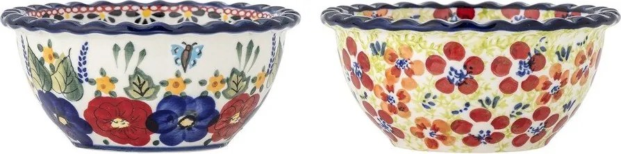 Servírovacie misky v súprave 2 ks z kameniny 380 ml Florist – Bloomingville