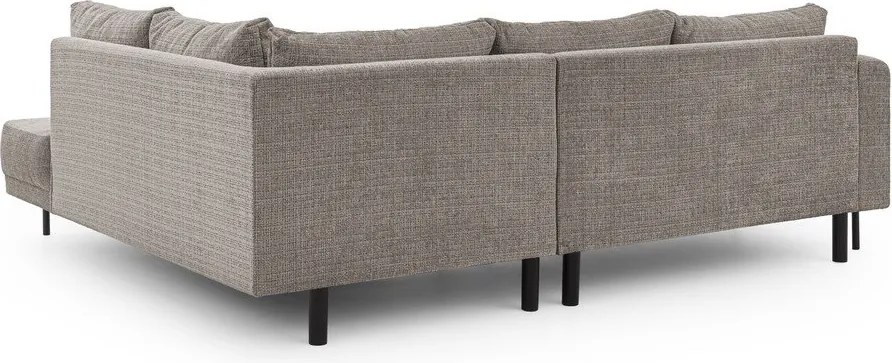 Taupe ženilková rohová pohovka (pravý roh/do L) Mauris – Ropez