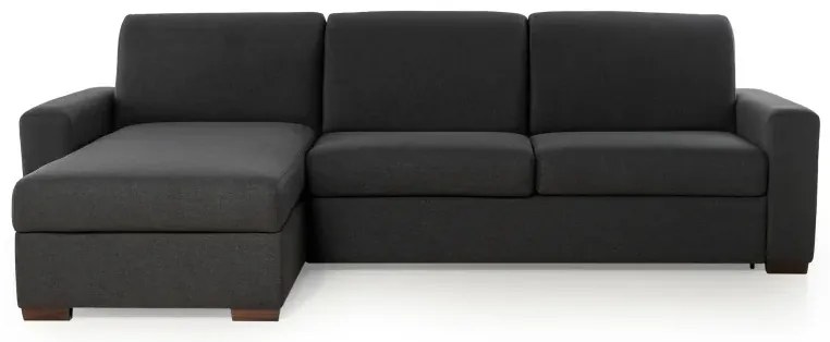 Rohová sedacia súprava na každodenné spanie ONE s rozkladom, Ľavá, 140, tm. šedá (jazz 22 graphite)