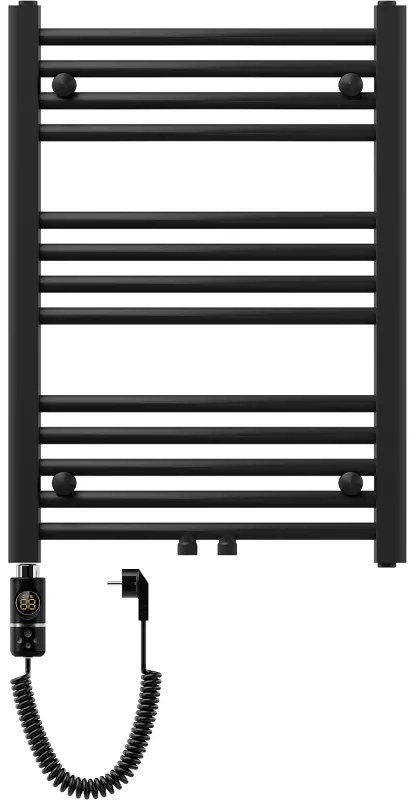 Mexen Ares, elektrické vykurovacie teleso 700 x 500 mm, 300 W, čierna, W102-0700-500-2300-70