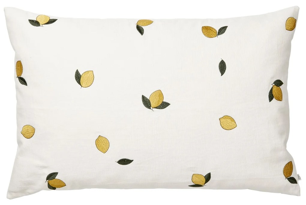 Broste Bavlnený poťah na vankúš Lemon 40x60cm