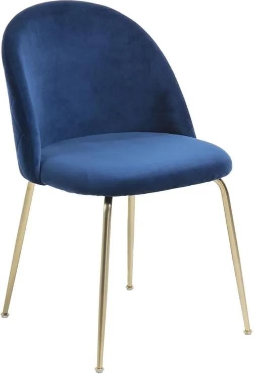 Židle LaForma Mystere, modrá/zlatá CC0855J25s LaForma
