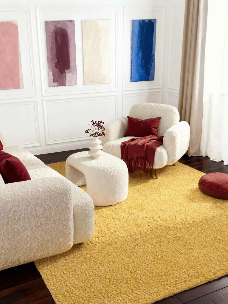Ted Baker, Kusový koberec Ted Baker Notting Hill 106348 Yellow, 200x290, žltá, obývacia izba