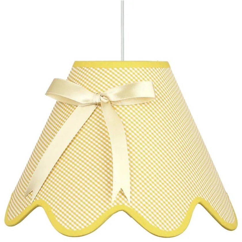 Candellux Žltý závesný luster Lola pre žiarovku E27 31-04673