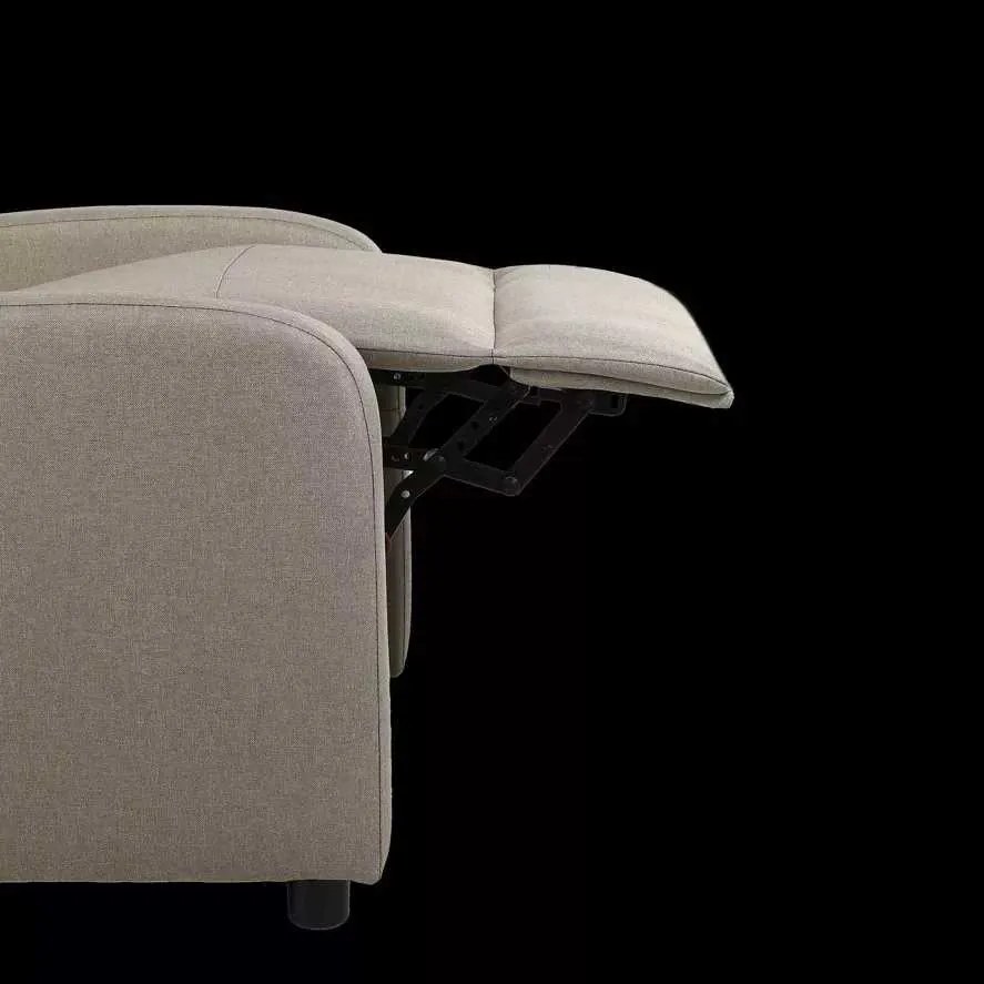 LuxuryForm DESIGN Televízne kreslo RUFO s polohovaním - béžové