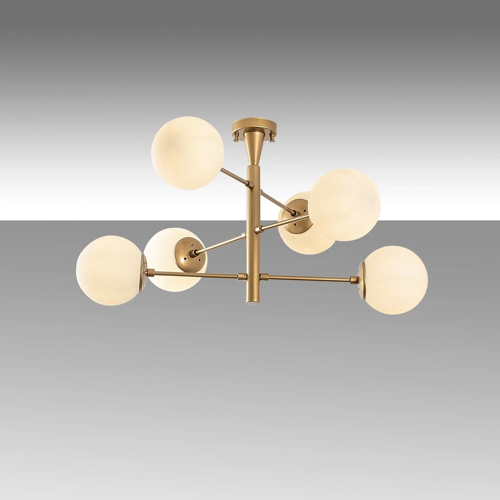 Závěsný lustr Arge zlatý