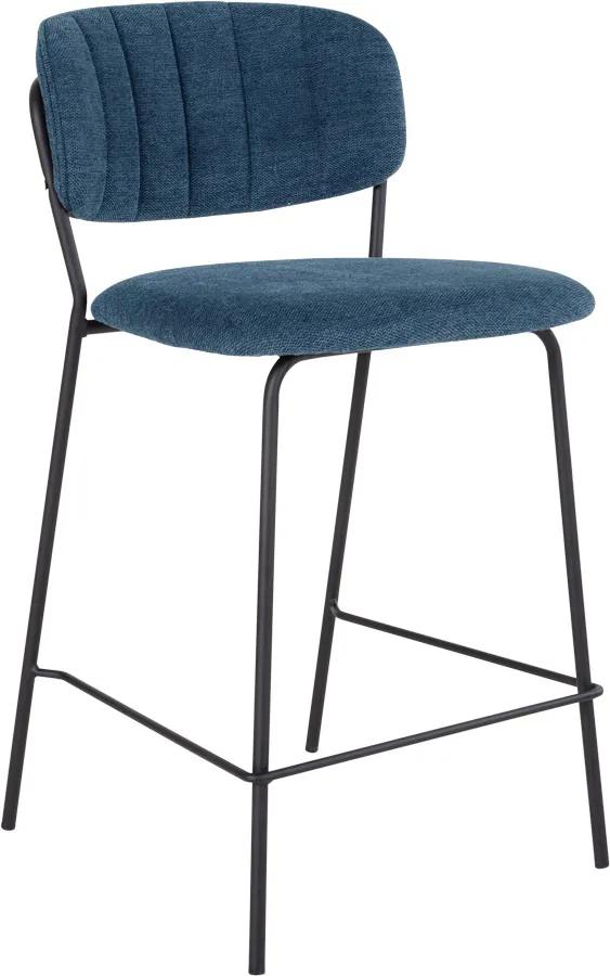 Dizajnová barová stolička Rosalie modrá